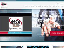 Tablet Screenshot of msasys.com